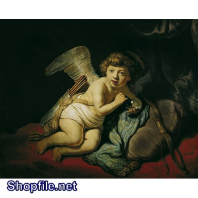 Tranh sơn dầu thiên thần nhỏ